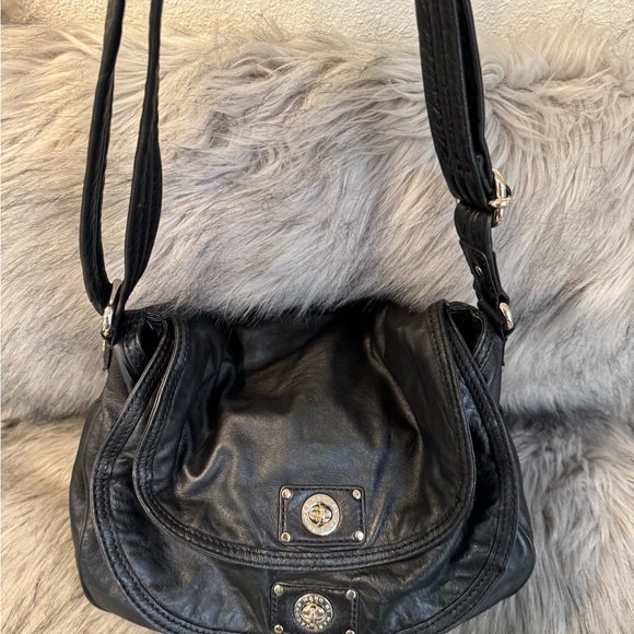 Marc by Marc Jacobs Chic Black Leather Shoulder Bag - Picture 12 of 13